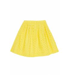 Желтая юбка с ажурным узором Желтая юбка с ажурным узором