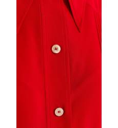 блузка Gucci Шелковая блузка с асимметричной застежкой