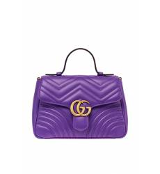 сумка Gucci Стеганая фиолетовая сумка GG Marmont