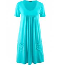 миди-платье bonprix Трикотажное платье-блузон с коротким рукавом