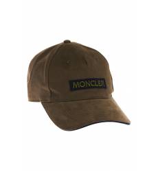 кепка Moncler Хлопковая кепка цвета хаки