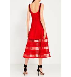 платье Alexander McQueen Красное платье на молнии