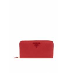 кошелек Prada Красный кошелек из сафьяновой кожи