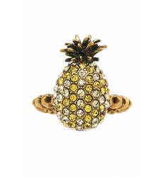 кольцо Gucci Кольцо в виде ананаса с кристаллами Pineapple
