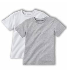 Комплект из 2 однотонных футболок 3-12 лет 42883283
