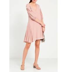 мини-платье Prada Розовое платье из атласного шелка