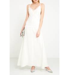 платье Prada Белое шелковое платье-комбинация