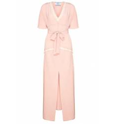 мини-платье Prada Розовое платье из шелка с кружевом