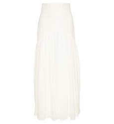 юбка Prada Белая шелковая юбка-макси