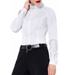 блузка Lo Приталенная блузка с длинными рукавами