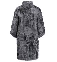Пальто из меха козлика на синтепоне 325762000-c