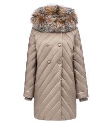 Пальто с отделкой мехом лисы 324324000-c
