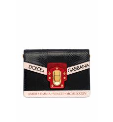сумка Dolce&Gabbana Сумка с надписями и контрастной отделкой Lucia
