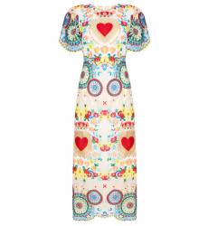 мини-платье Dolce&Gabbana Платье-миди с разноцветной вышивкой