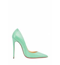 туфли Christian Louboutin Зеленые лакированные туфли So Kate 120