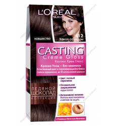 LOreal Paris Краска для волос Casting Creme Gloss, оттенок 412, Какао со льдом, 254 мл LOreal Paris Краска для волос Casting Creme Glos