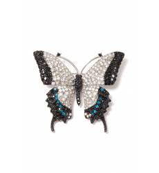брошь Herald Percy Брошь-бабочка с разноцветными кристаллами