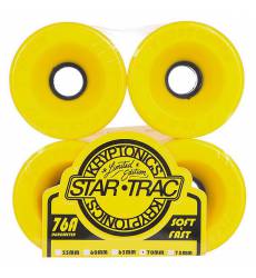 Колеса для скейтборда для лонгборда Kryptonics Star Trac Yellow 76A 70 mm Star Trac