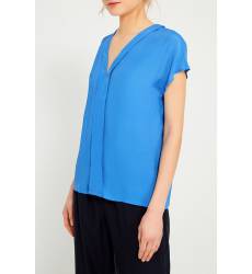 блузка Akhmadullina DREAMS Голубая блузка с V-вырезом
