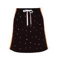 юбка Miu Miu Юбка-трапеция с блестящей отделкой