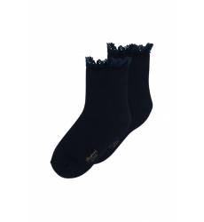 Черные хлопковые носочки с логотипом Bonpoint Черные хлопковые носочки с логотипом