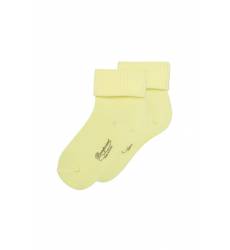 Желтые хлопковые носочки с логотипом Bonpoint Желтые хлопковые носочки с логотипом