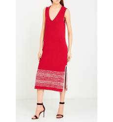 мини-платье Amina Rubinacci Красное платье с меланжевыми полосками