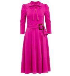 миди-платье Dolce&Gabbana Пурпурное платье с поясом