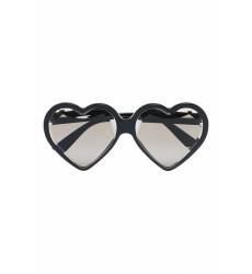 очки Gucci Черные солнцезащитные очки в форме сердца