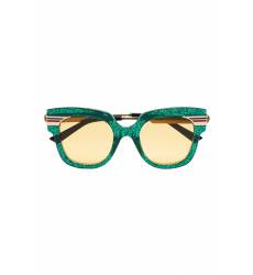 очки Gucci Зеленые солнцезащитные очки с блестками