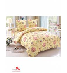 Комплект постельного белья, евро Amore Mio, цвет желтый 42987155