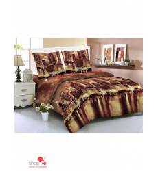 Комплект постельного белья, 2-спальный Amore Mio, цвет коричневый, желтый 42987165