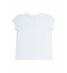 Белая футболка с шелкографичным принтом Белая футболка с шелкографичным принтом