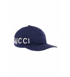 кепка Gucci Синяя кепка с объемной вышивкой