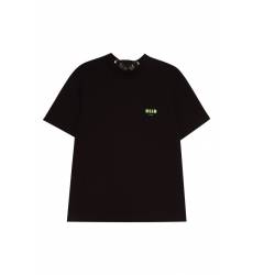 Черная хлопковая футболка с логотипом Черная хлопковая футболка с логотипом