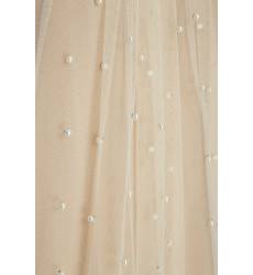 платье Alena Akhmadullina Платье из бежевой сетки с жемчужинами