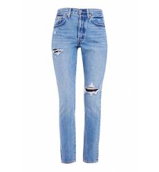 джинсы Levis Голубые джинсы с прорезями 501 SKINNY CANT TOUCH T