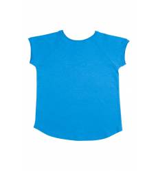 Хлопковая синяя футболка Хлопковая синяя футболка