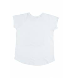 Хлопковая белая футболка с шелкографическим принтом Хлопковая белая футболка с шелкографическим принто