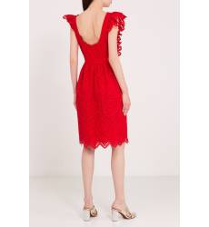 миди-платье Paul & Joe Sister Красное платье из вышитого хлопка