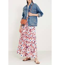 юбка Paul & Joe Sister Хлопковая юбка-макси с цветами