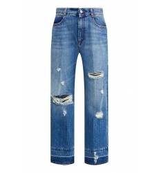 джинсы Stella McCartney Синие джинсы со сквозными прорезями