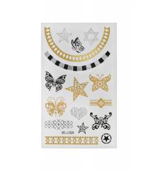 Набор тату-наклеек для тела Звезды и бабочки 43059294