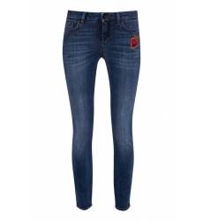 джинсы Dolce&Gabbana Синие джинсы с объемной аппликацией