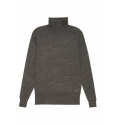Удлиненный свитер серого цвета Удлиненный свитер серого цвета
