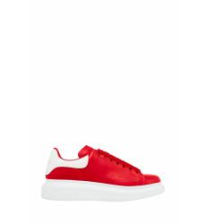 кроссовки Alexander McQueen Красные кожаные кроссовки