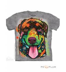 футболка The Mountain Футболка с собакой Rottie Pup