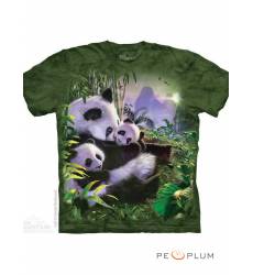 футболка The Mountain Футболка с медведем Panda Cuddles