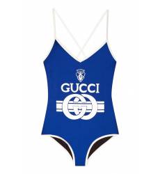 бикини Gucci Синий купальник с логотипом