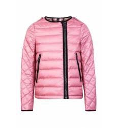 куртка Burberry Children Розовая куртка с контрастной отделкой